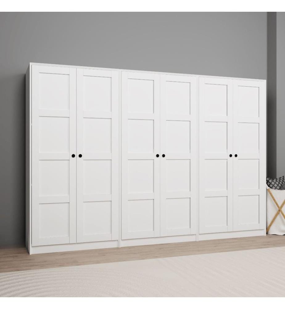 Armoire, blanc, 100 % panneau de particules mélaminé
