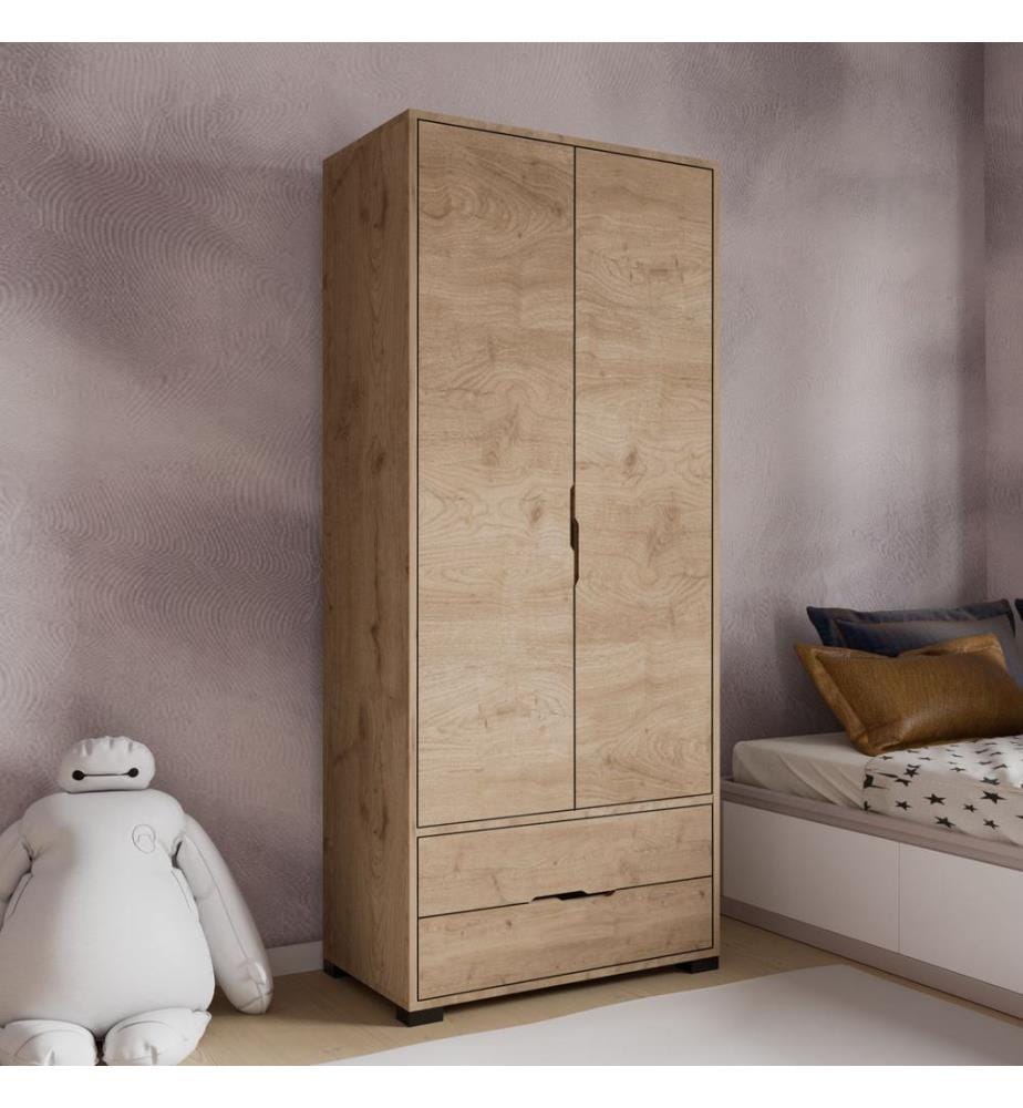 Armoire, chêne, 100 % panneau de particules mélaminé