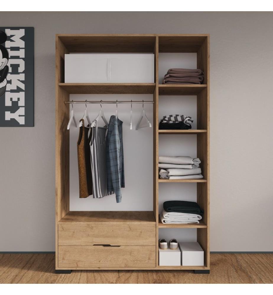 Armoire, chêne, 100 % panneau de particules mélaminé