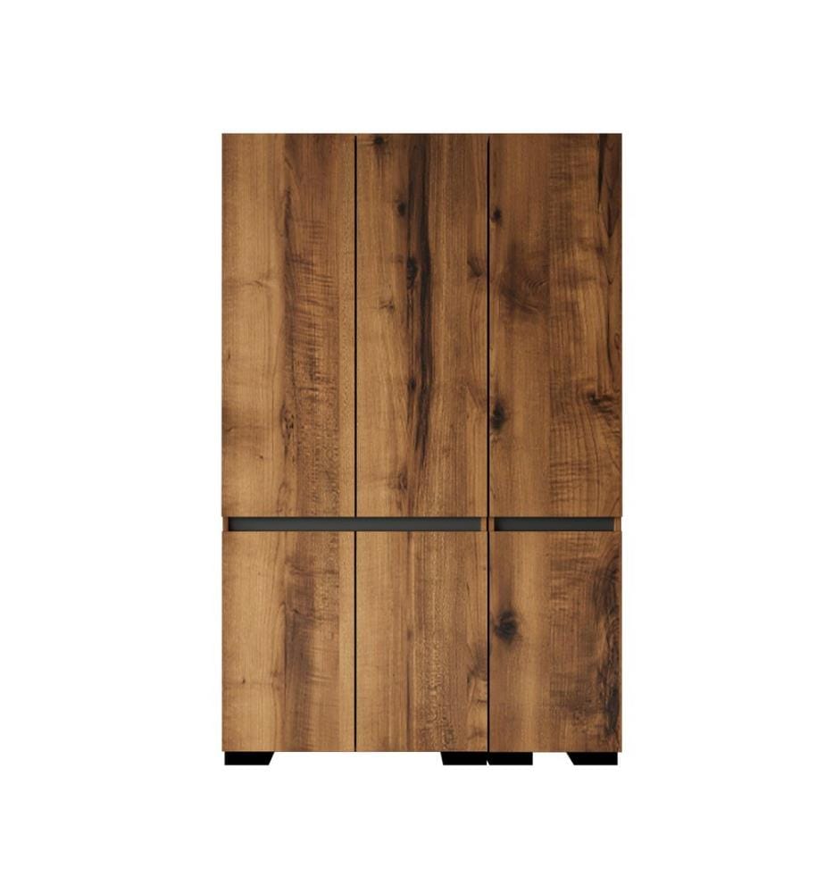 Armoire, noyer, anthracite, 100 % panneau de particules mélaminé