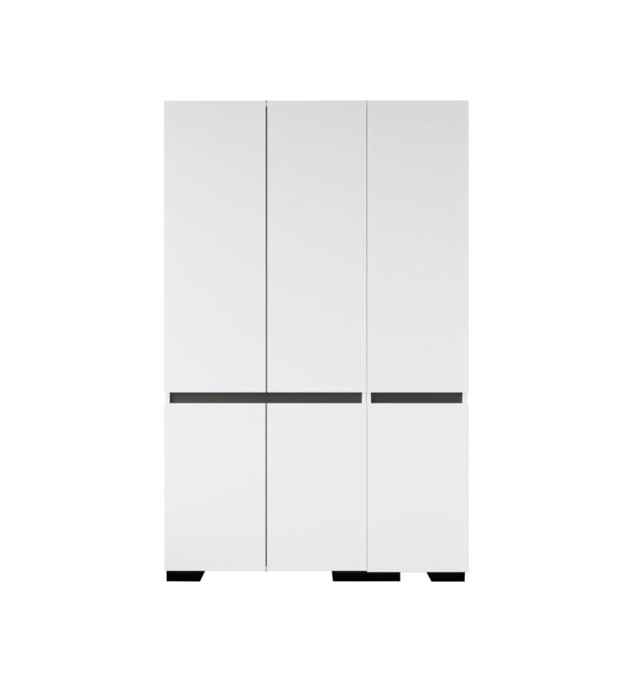 Armoire, blanc, anthracite, 100 % panneau de particules mélaminé