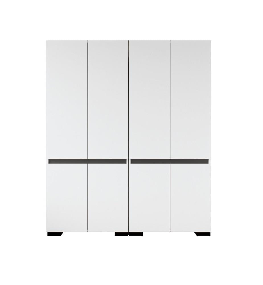 Armoire, blanc, anthracite, 100 % panneau de particules mélaminé