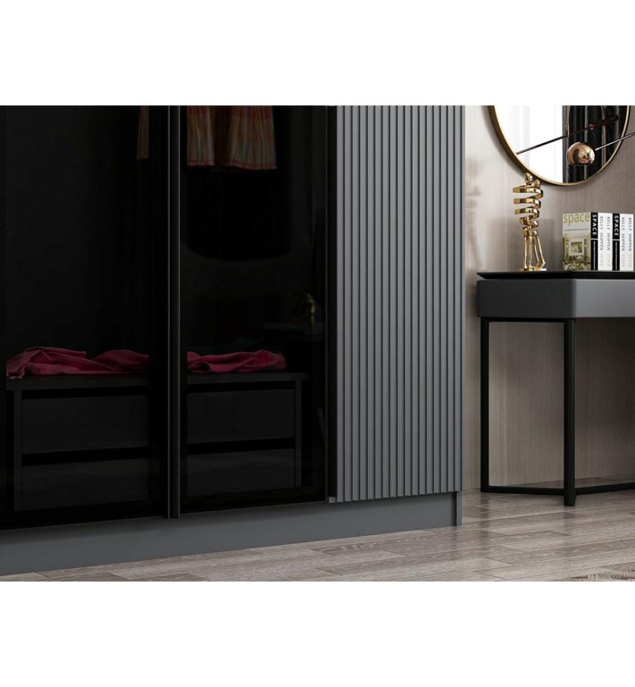 Armadio, Fumo, Pannello truciolare rivestito in melamina