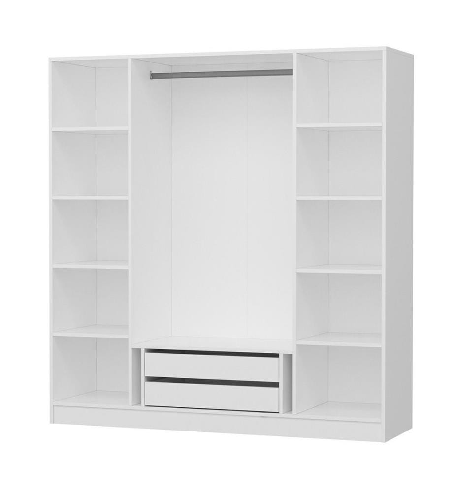 Armoire, blanc, panneau de particules mélaminé