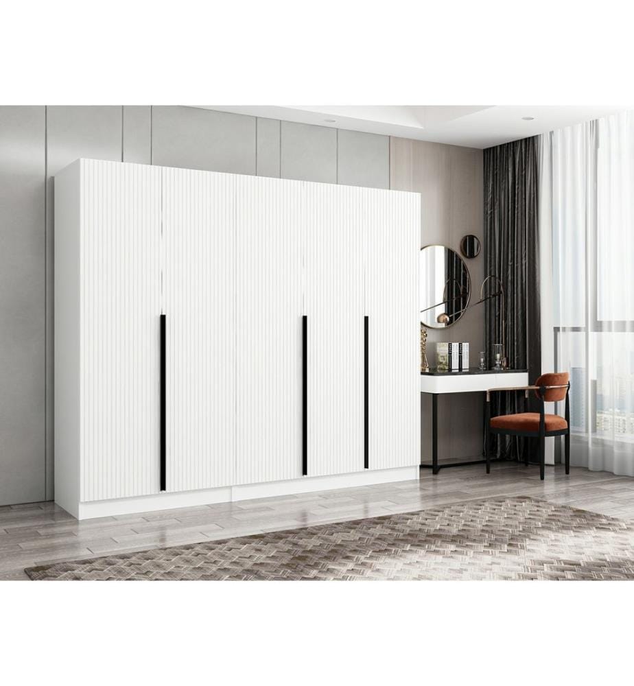 Armoire, blanc, panneau de particules mélaminé