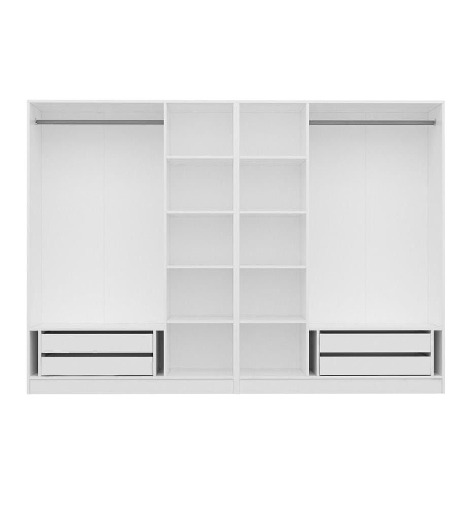 Armoire, blanc, panneau de particules mélaminé