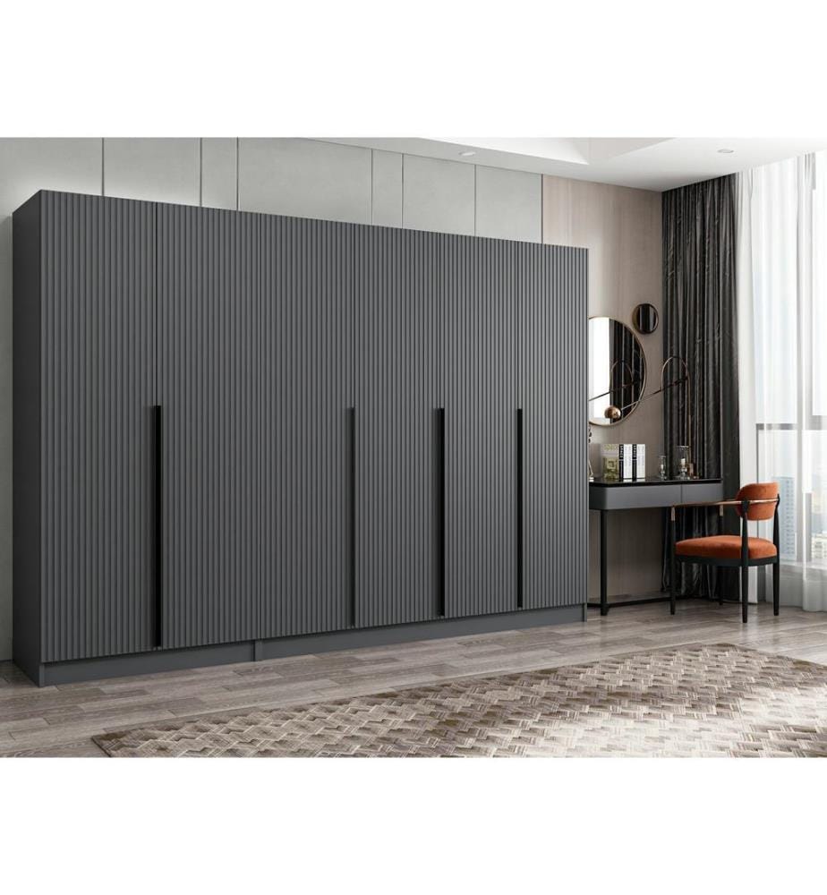 Armoire, anthracite, panneau de particules revêtu de mélamine