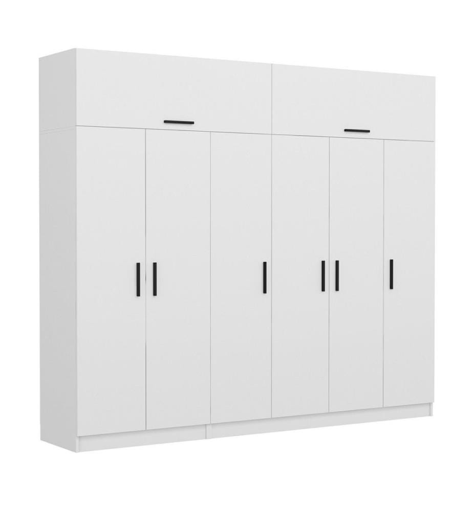 Armoire, blanc, panneau de particules mélaminé