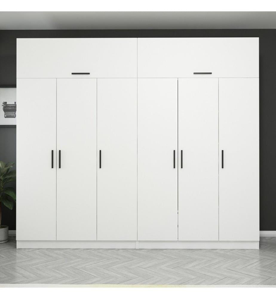 Armoire, blanc, panneau de particules mélaminé