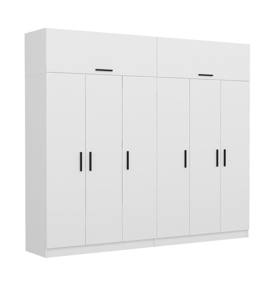 Armoire, blanc, panneau de particules mélaminé