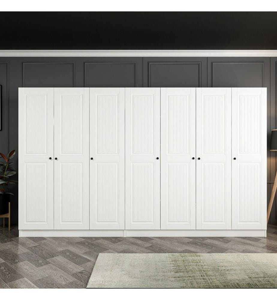 Armoire, blanc, panneau de particules mélaminé