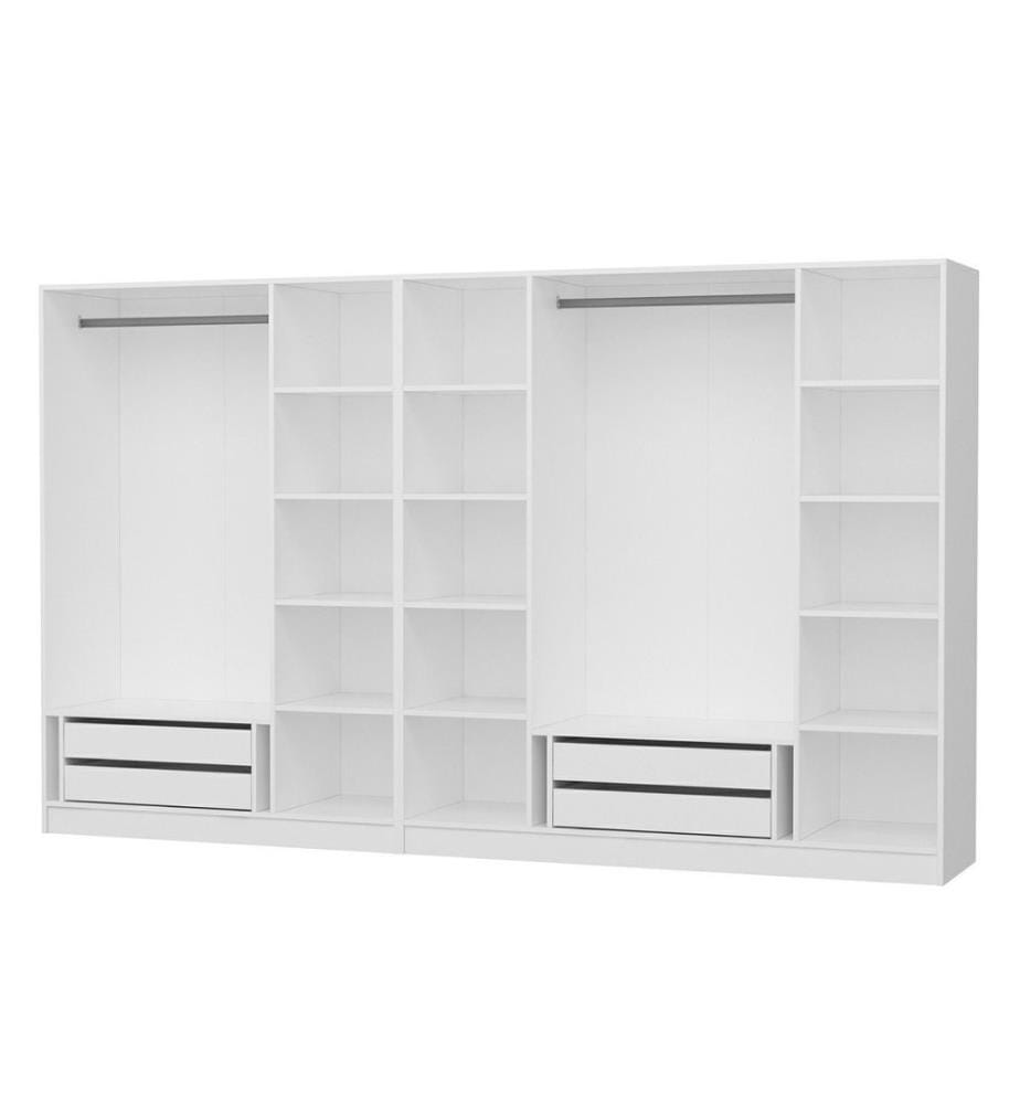 Armoire, blanc, panneau de particules mélaminé