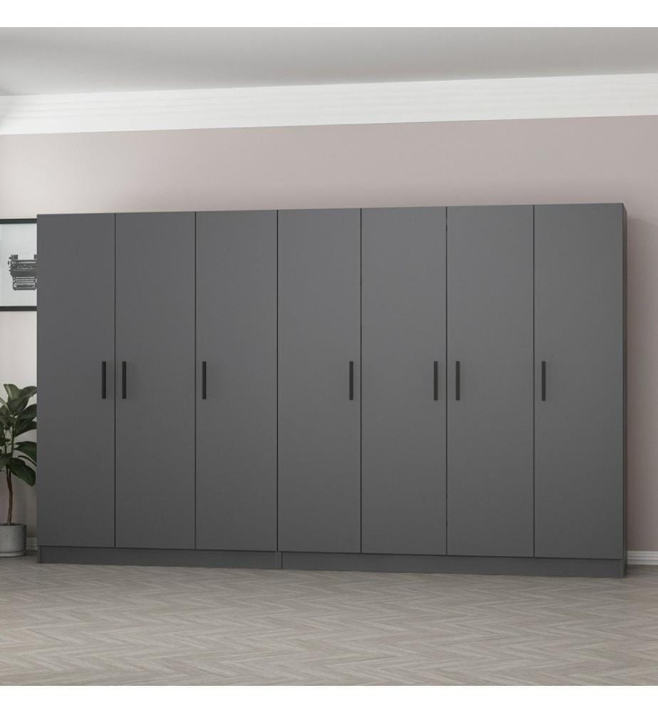 Armoire, anthracite, panneau de particules mélaminé