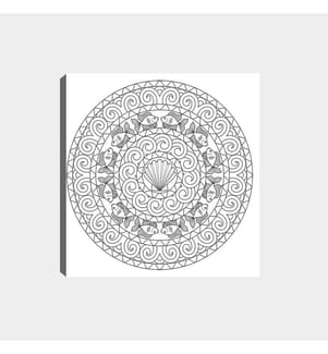 Tappeto, Blu, Blu scuro, Bianco, Beige, 100% poliestere, 80 x 120 cm