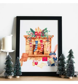 Peinture décorative encadrée en MDF, Multicolore, 100% MDF