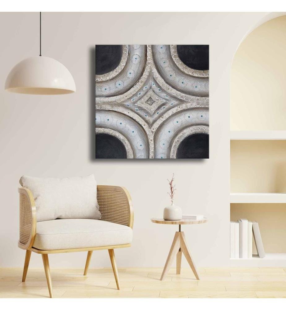 Tappeto, Beige, Nero, 100% Juta, 90 x 150 cm