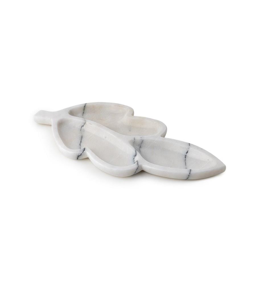 Platter, White, 100% SICILY LILA MARBLE