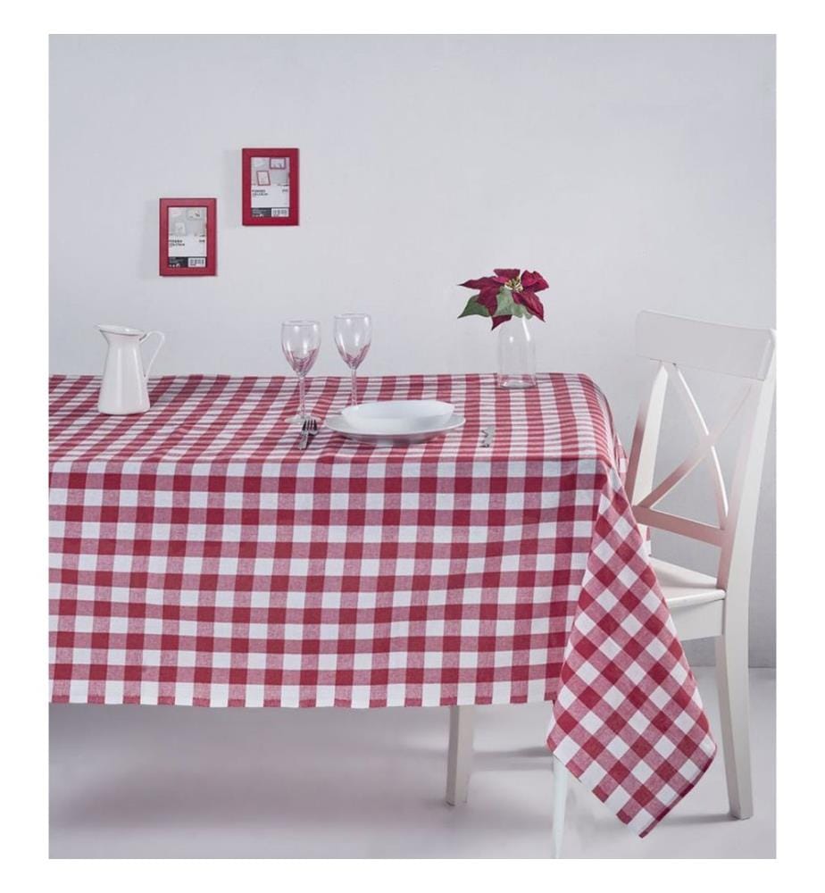 Nappe, rouge, 100% coton