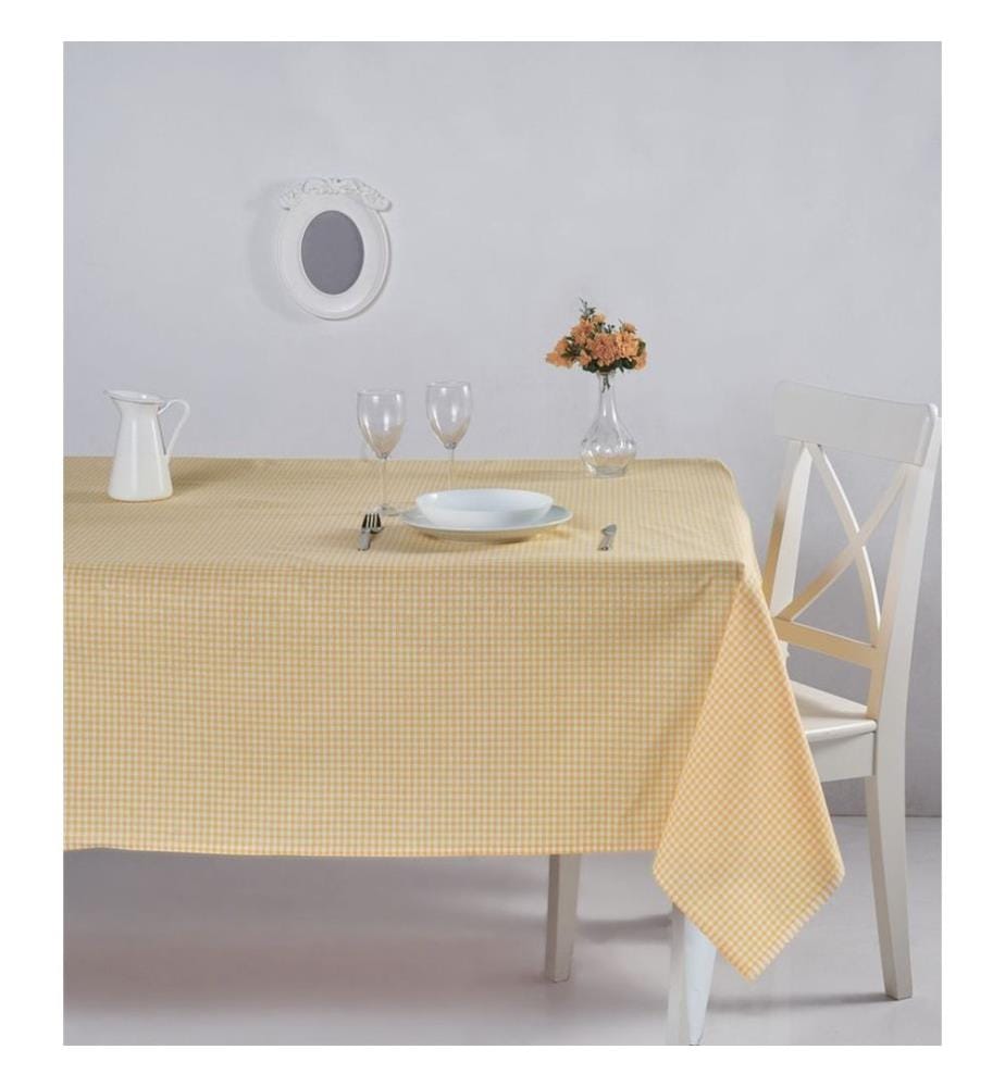 Tablecloth, Yellow, 100% COTTON