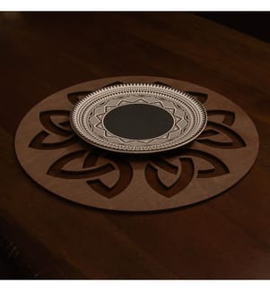 Table Mat Set, 4 Pieces, Wenge, 100% Wooden, Handmade