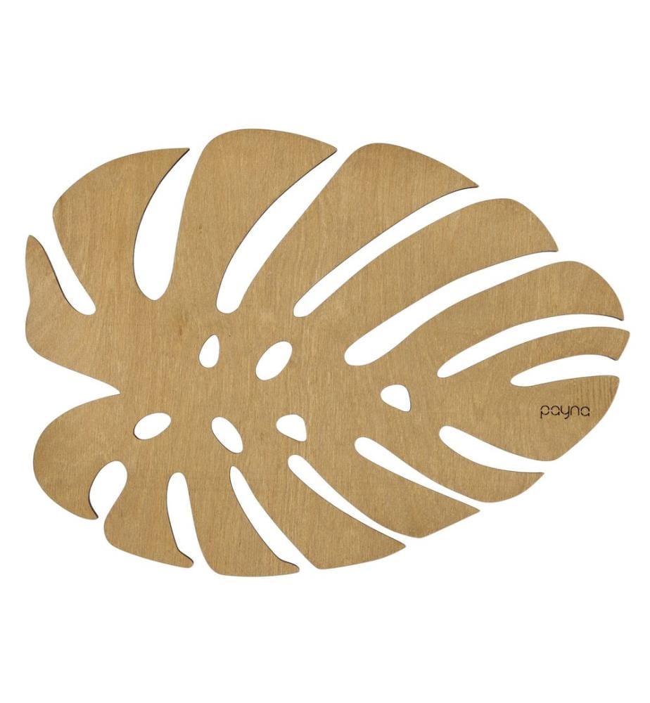 Table Mat Set, 4 Pieces, Honey, 100% Wooden, Handmade