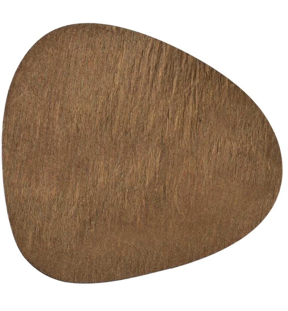Table Mat Set, 4 Pieces, Walnut, 100% Wooden, Handmade