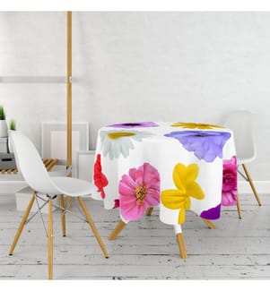 Tischdecke, mehrfarbig, 100% Polyester
