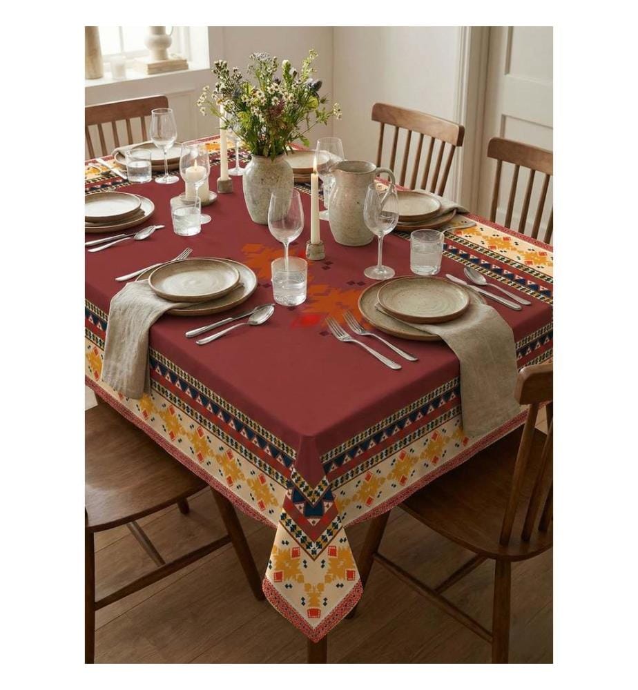 Nappe, 100 % polyester, rouge