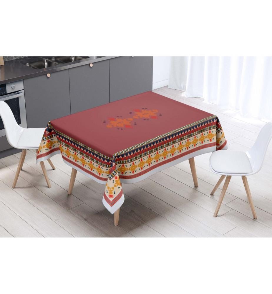 Nappe, 100 % polyester, rouge