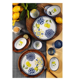 Service à petit-déjeuner, 8 pièces, multicolore, 100 % porcelaine