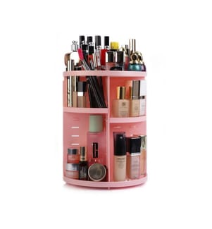 Organizer per il trucco, rosa, plastica, senza BPA