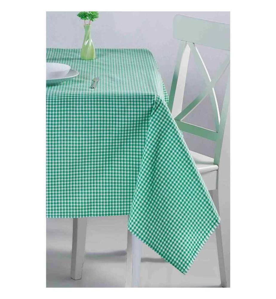 Nappe, verte, en coton