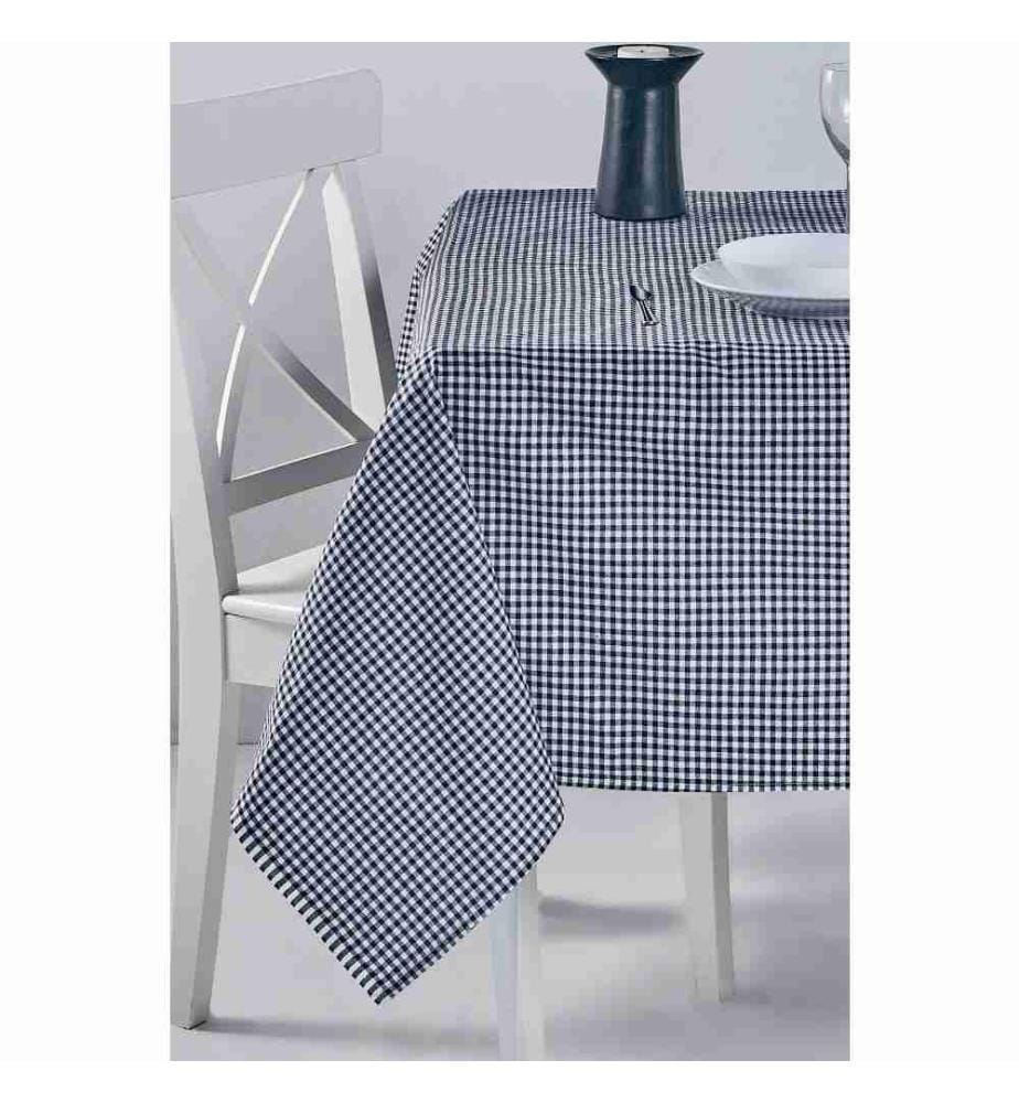 Nappe, noire, blanche, en coton