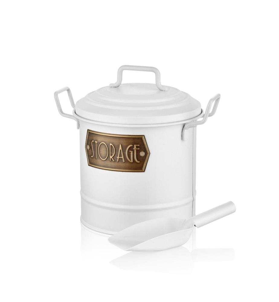 Jar, 2 Pieces, White, Galvanize