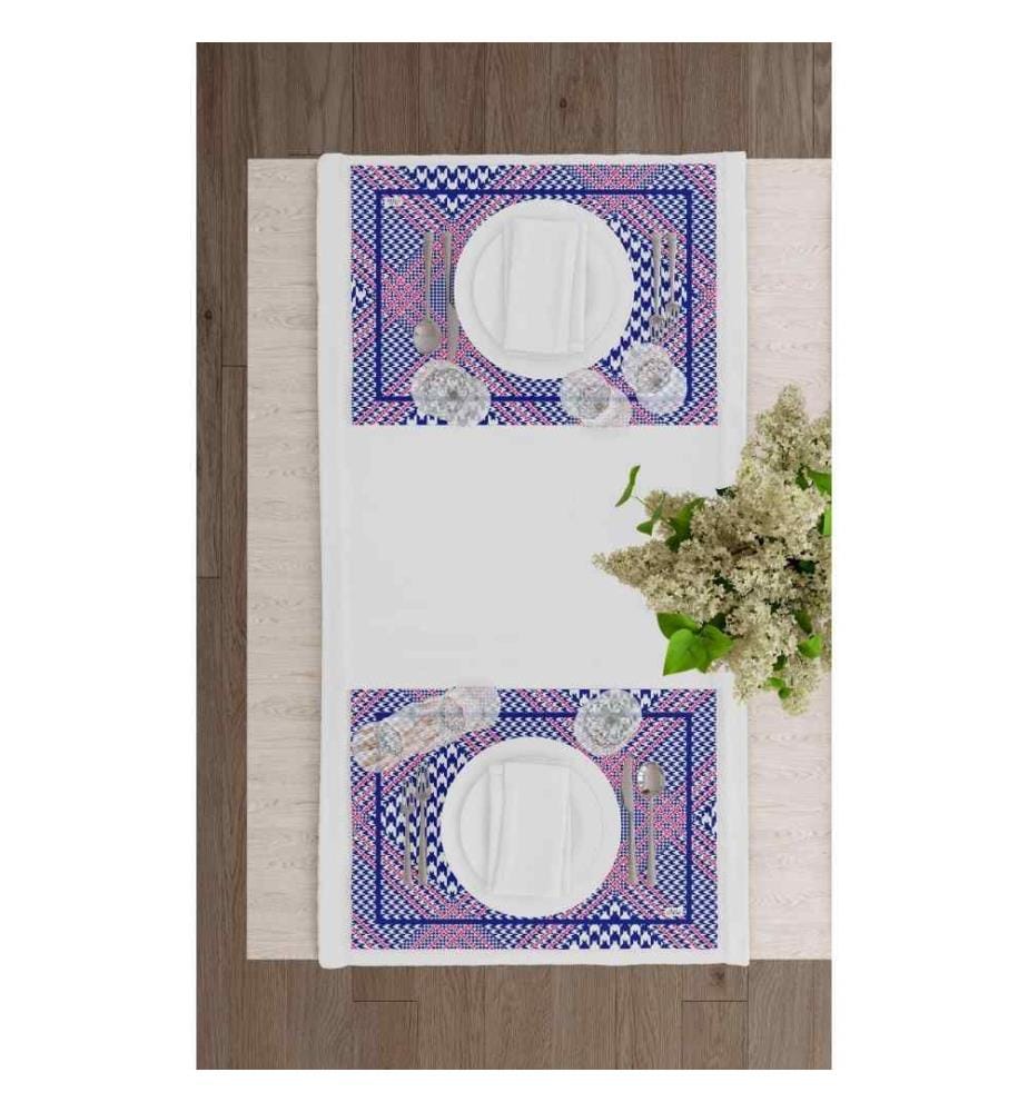 Table Mat Set, 6 Pieces, Multicolor, Polyester, Washable By Machine At 30°C
