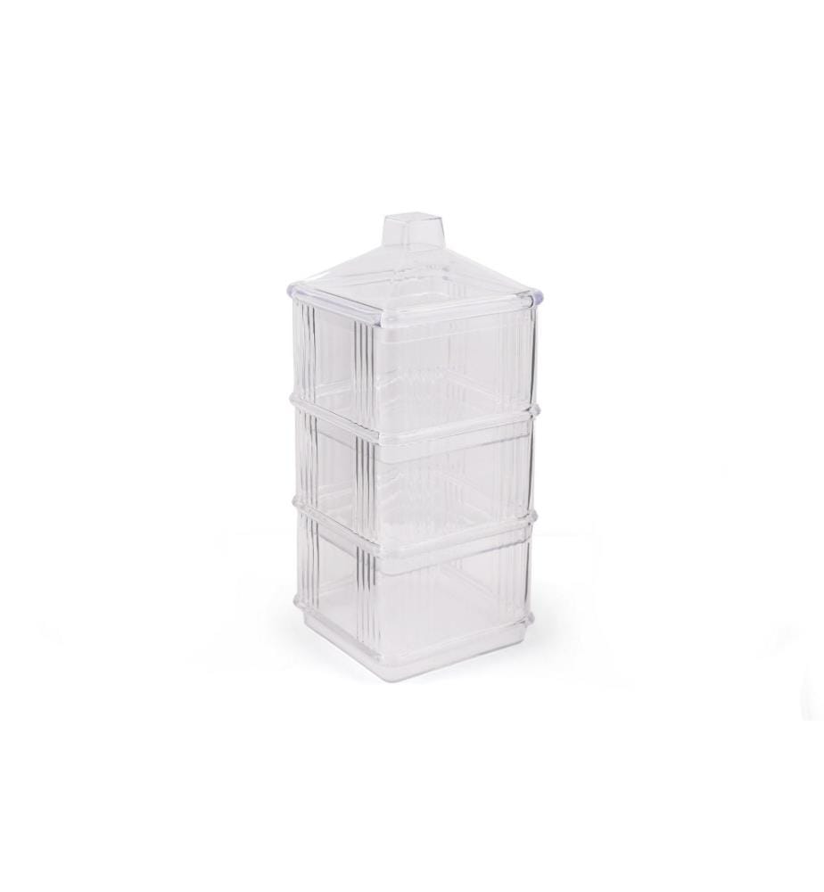 Set de présentation pour aliments, transparent, acrylique