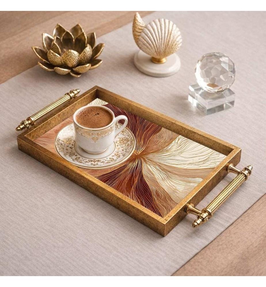 Tray, 100% TEMPERED GLASS, Multicolor