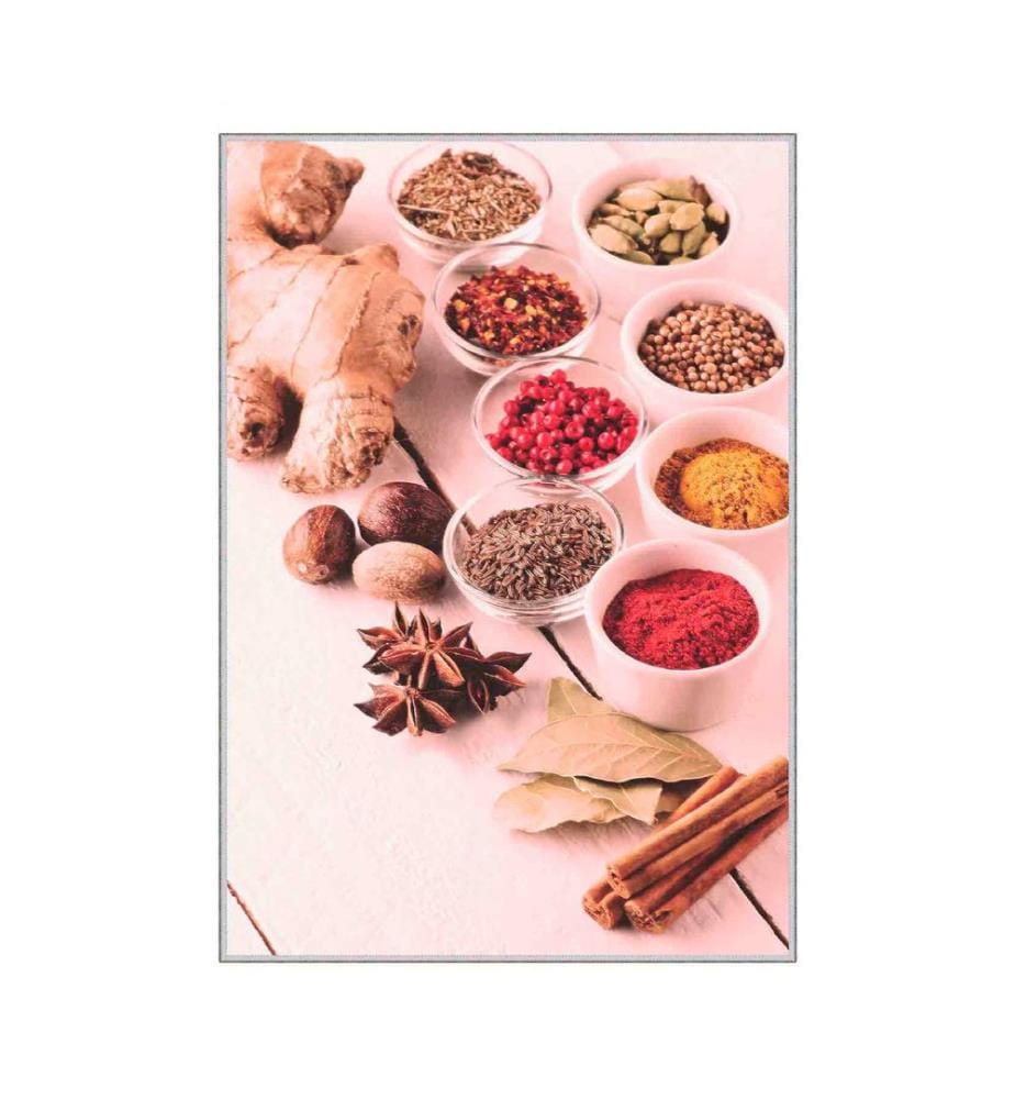 Tapis, crème, rose, rouge, brun, 100 % polyester, 140 x 220 cm