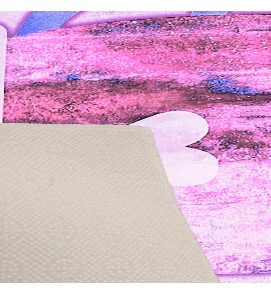 Tapis, blanc, rose, lilas, 100% polyester, 180 x 280 cm