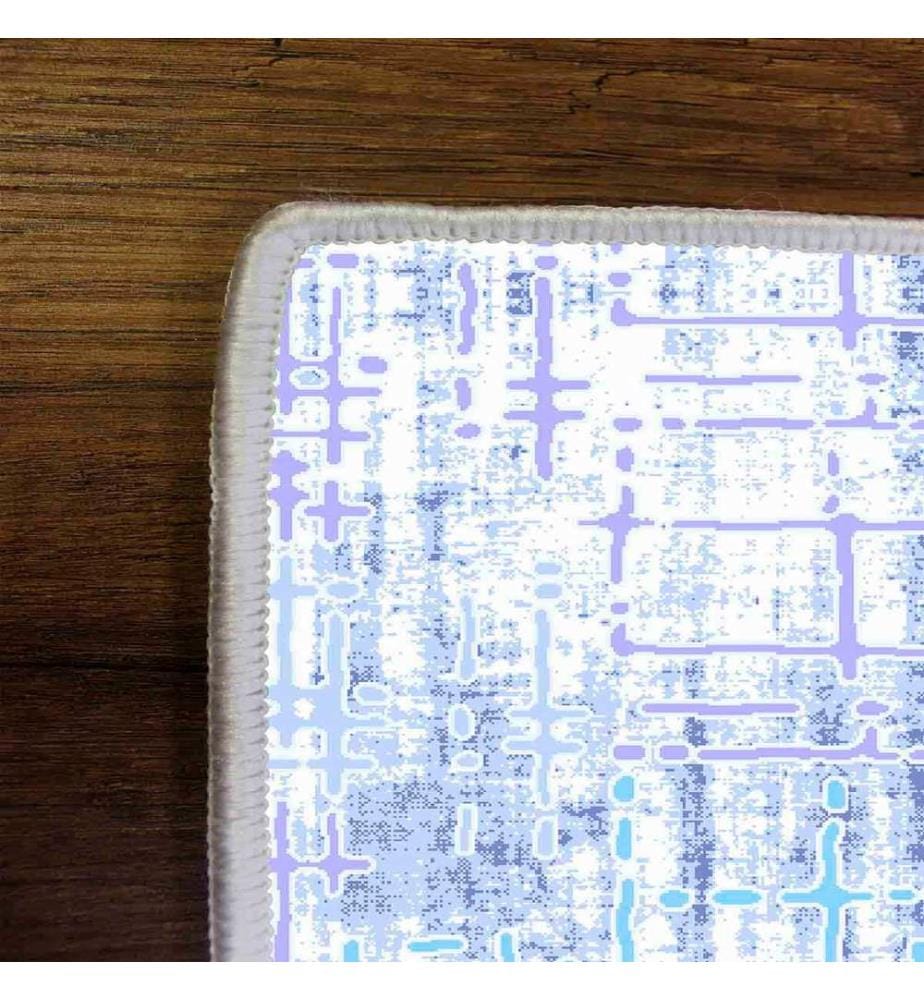 Tapis, blanc, lilas, bleu, bleu marine, 100% polyester, 180 x 280 cm