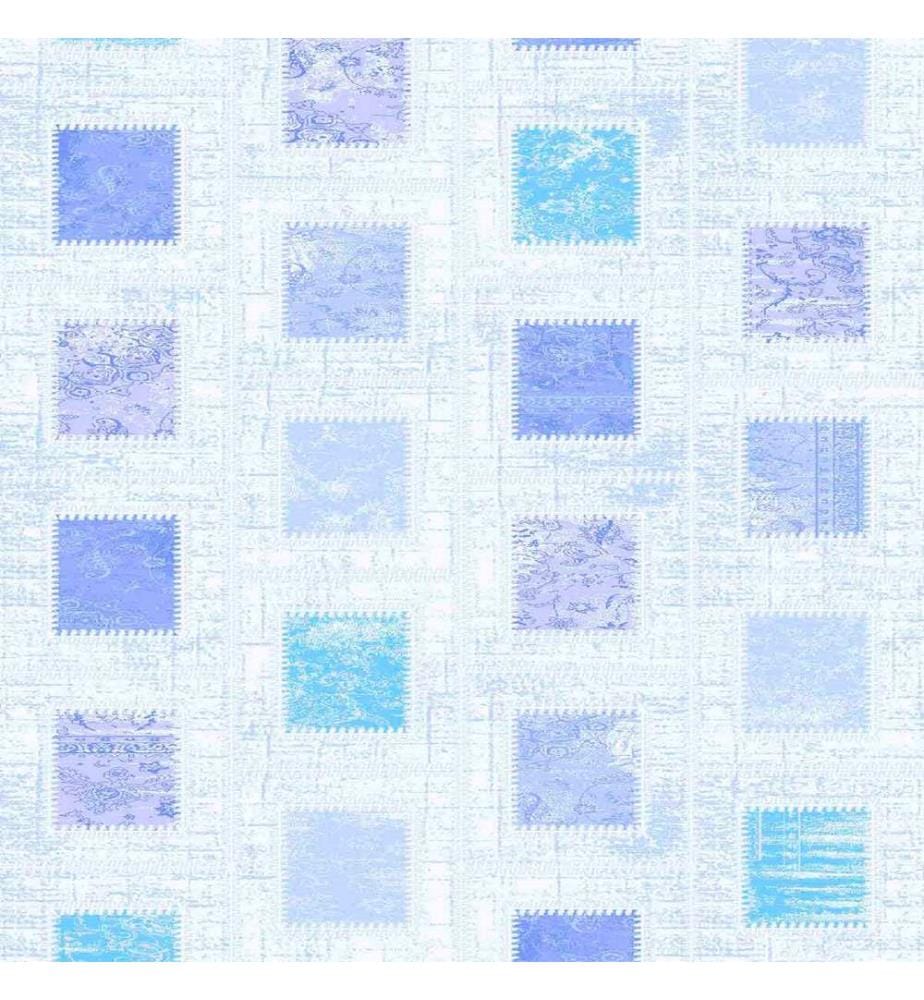 Tapis, blanc, bleu, lilas, 100% polyester, 140 x 220 cm