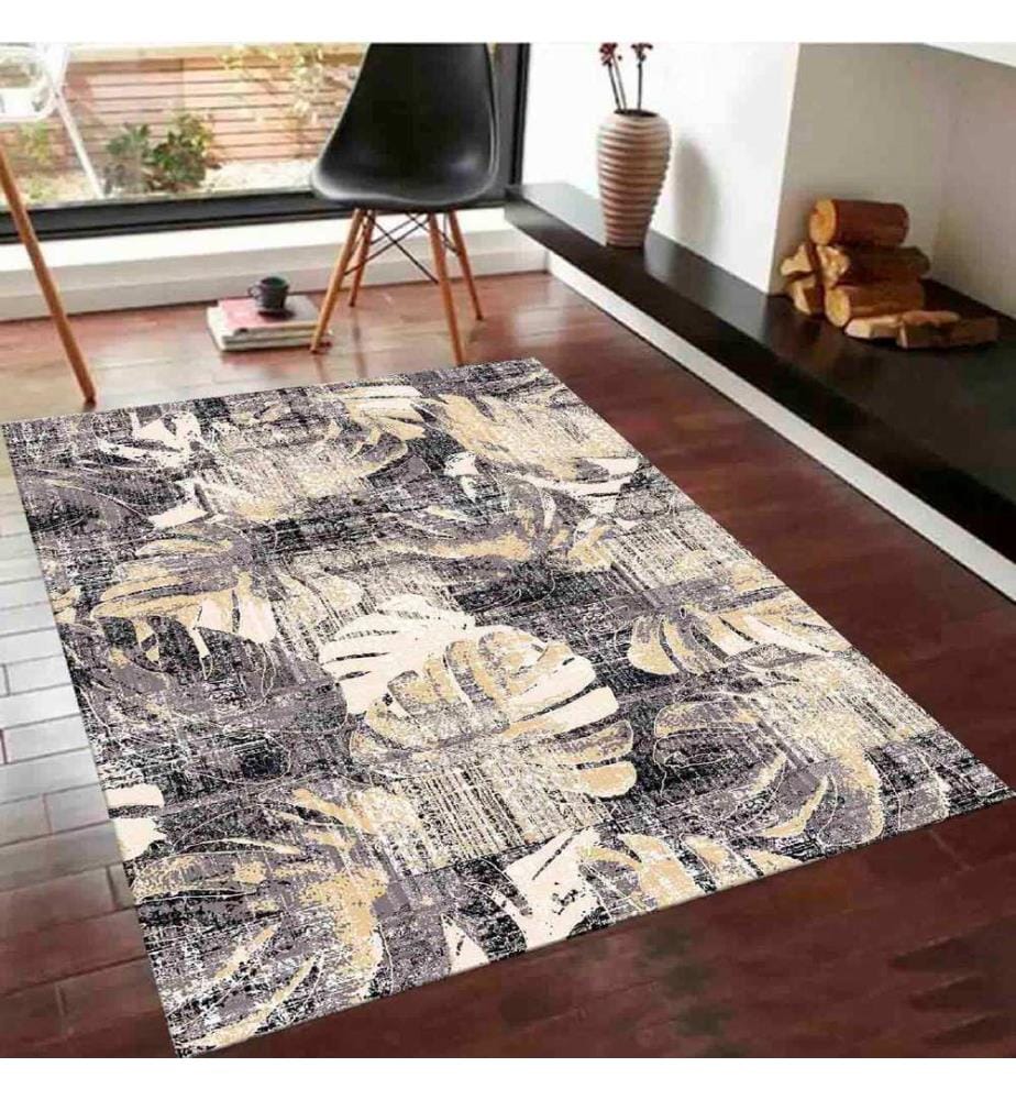 Tappeto, Crema, Visone, 100% poliestere, 80 x 200 cm