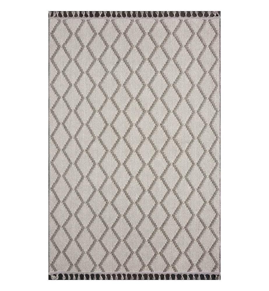 Tappeto Hall, Grigio, 100% polipropilene, 120 x 250 cm