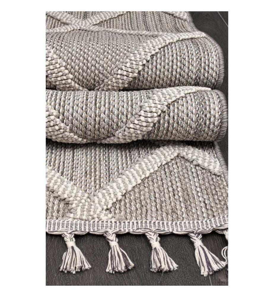Tappeto per ingresso, Grigio, 100% polipropilene, 120 x 450 cm