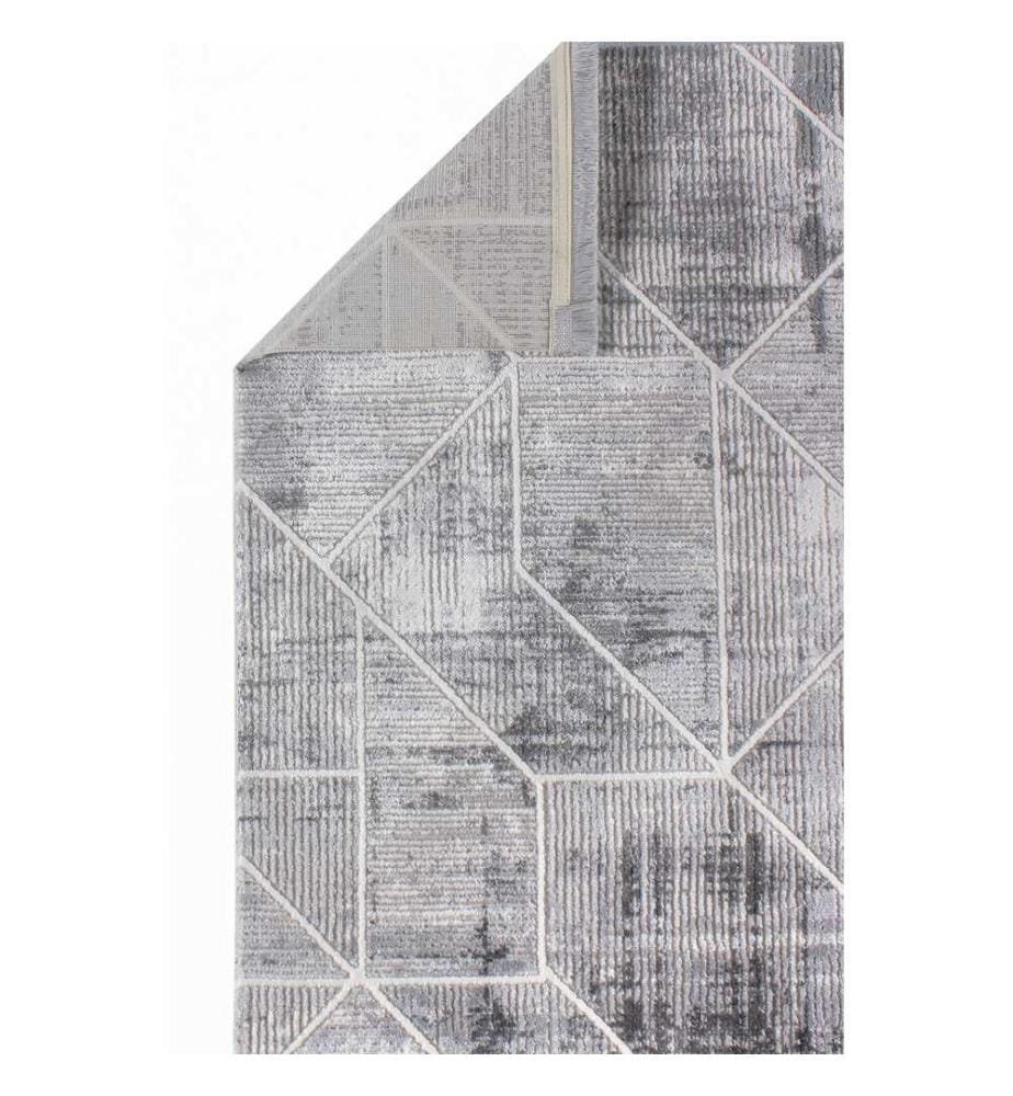 Tappeto per ingresso, grigio, 100% acrilico, 80 x 350 cm