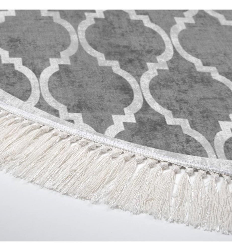 Grau, Kurzflorteppiche, 160 X 160 cm, Polyester