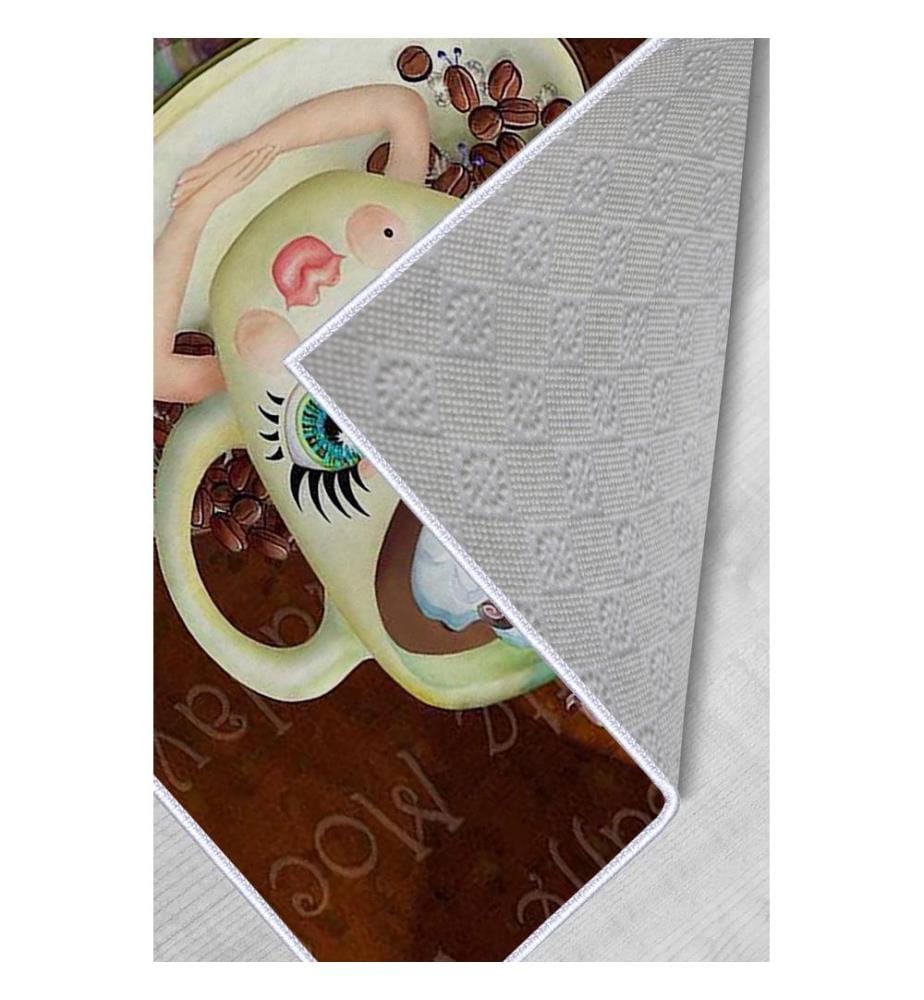 Teppich, Mehrfarbig, 100% Polyester, 60 x 100 cm