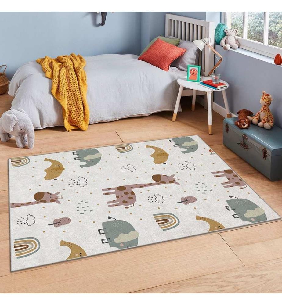 Teppich, Mehrfarbig, 100% Polyester, 100 x 180 cm