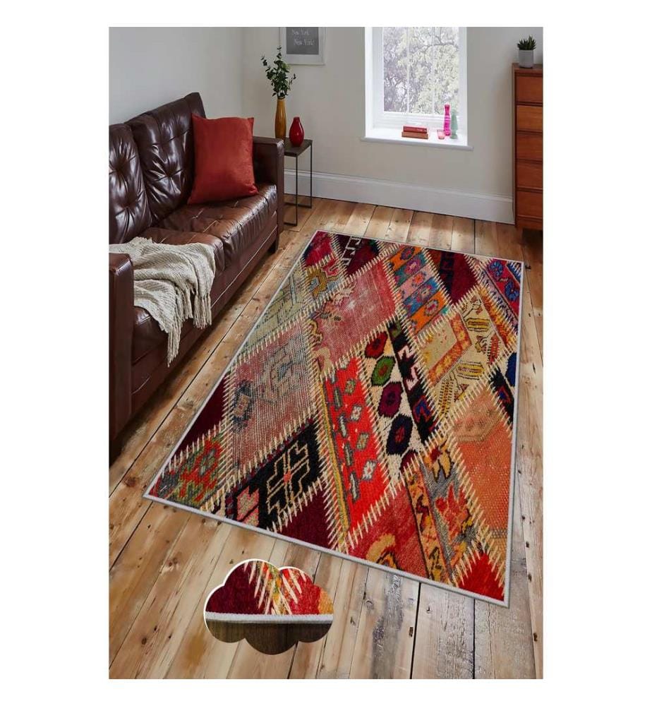 Flurteppich, Multicolor, 100% Polyester, 80 x 200 cm