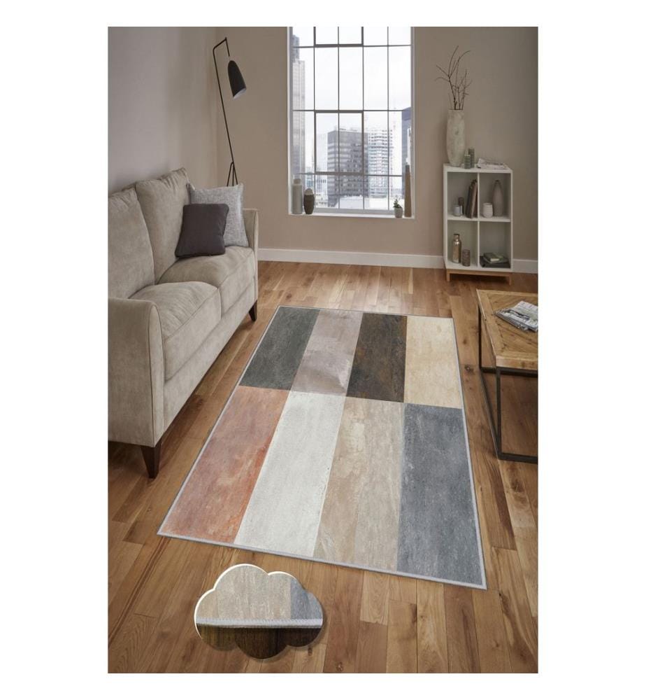 Flurteppich, Mehrfarbig, 100% Polyester, 100 x 200 cm